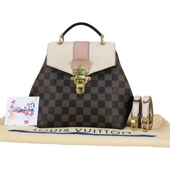 5051131R Louis Vuitton Backpack Bag Clapton Brown Damier - Picture 1 of 12